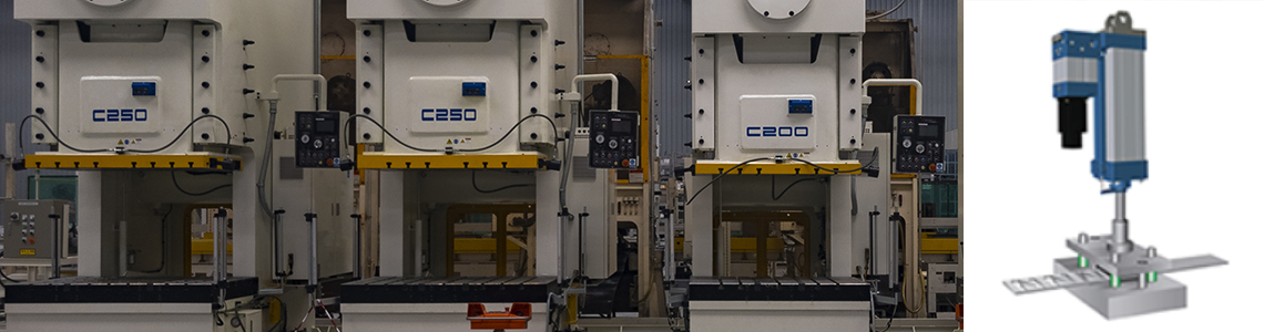 Learn how Kyntronics provides solutions for Punching applications using SMART Electro-Hydraulic Actuators with advanced precision control and high force in a small space. metal punching and piercing equipment using actuators