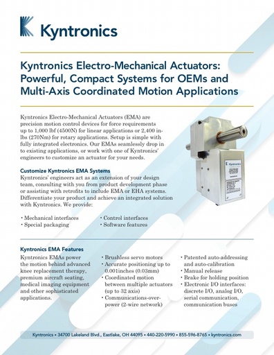 SMART Electro-Mechanical Actuator Brochure